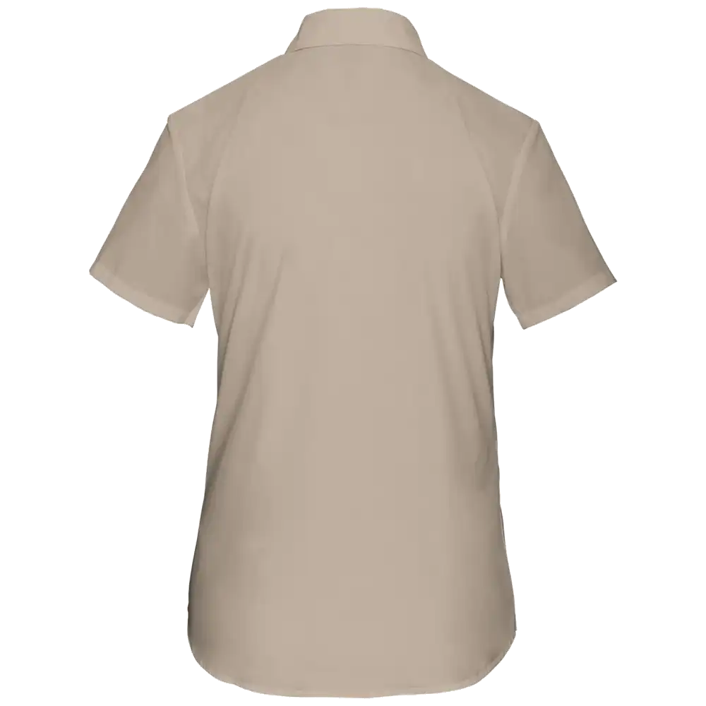 Kariban-Hemd aus pflegeleichten Polycotton-Poplin mit kurzen Ärmeln für Frauen K548