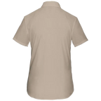 Kariban-Hemd aus pflegeleichten Polycotton-Poplin mit kurzen Ärmeln für Frauen K548