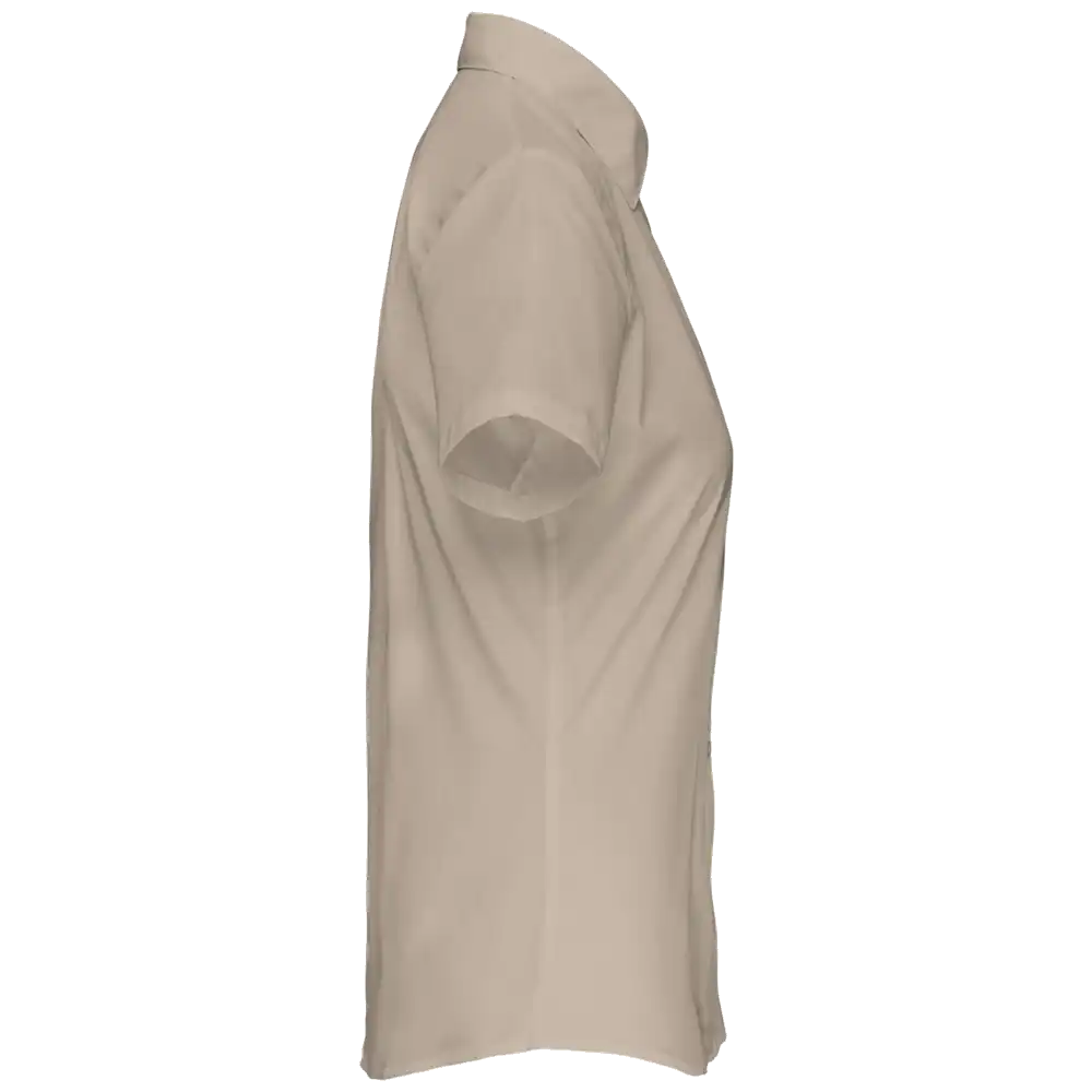 Kariban-Hemd aus pflegeleichten Polycotton-Poplin mit kurzen Ärmeln für Frauen K548