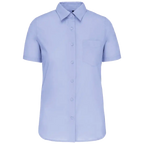 Kariban-Hemd aus pflegeleichten Polycotton-Poplin mit kurzen Ärmeln für Frauen K548