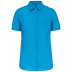 Kariban-Hemd aus pflegeleichten Polycotton-Poplin mit kurzen Ärmeln für Frauen K548