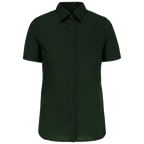 Kariban-Hemd aus pflegeleichten Polycotton-Poplin mit kurzen Ärmeln für Frauen K548