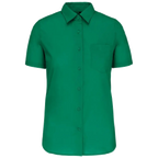Kariban-Hemd aus pflegeleichten Polycotton-Poplin mit kurzen Ärmeln für Frauen K548