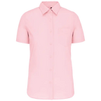 Kariban-Hemd aus pflegeleichten Polycotton-Poplin mit kurzen Ärmeln für Frauen K548