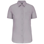 Kariban-Hemd aus pflegeleichten Polycotton-Poplin mit kurzen Ärmeln für Frauen K548
