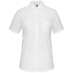 Kariban-Hemd aus pflegeleichten Polycotton-Poplin mit kurzen Ärmeln für Frauen K548