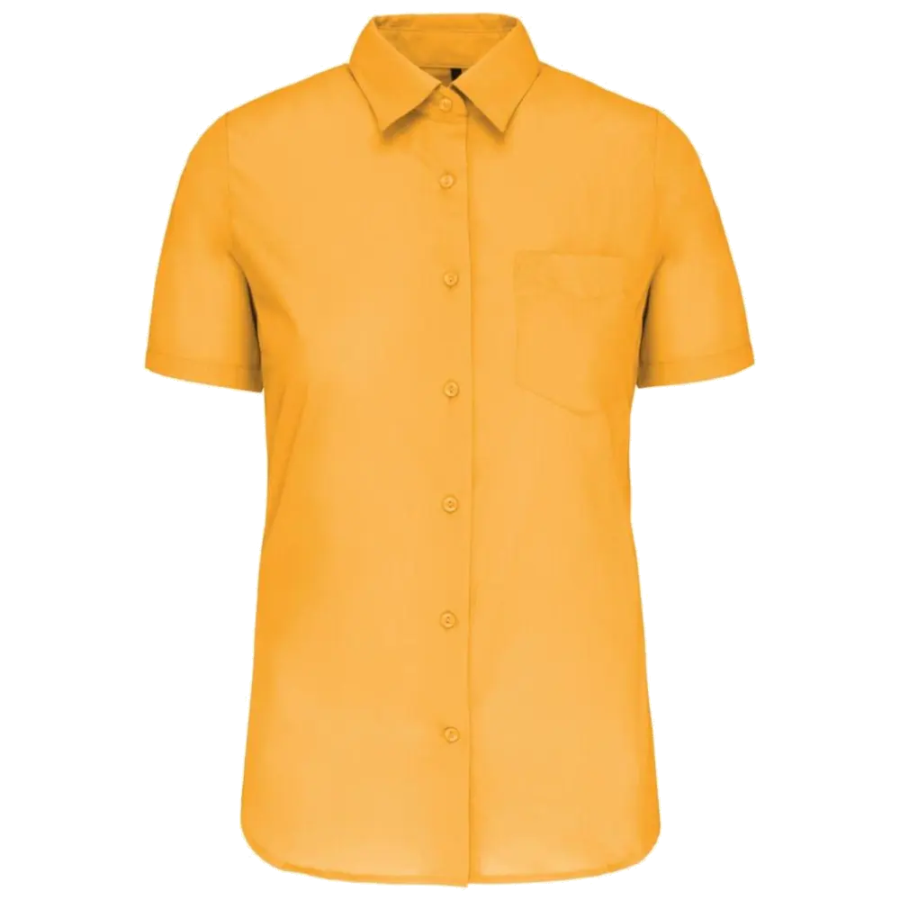 Kariban-Hemd aus pflegeleichten Polycotton-Poplin mit kurzen Ärmeln für Frauen K548
