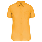 Kariban-Hemd aus pflegeleichten Polycotton-Poplin mit kurzen Ärmeln für Frauen K548