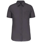 Kariban-Hemd aus pflegeleichten Polycotton-Poplin mit kurzen Ärmeln für Frauen K548