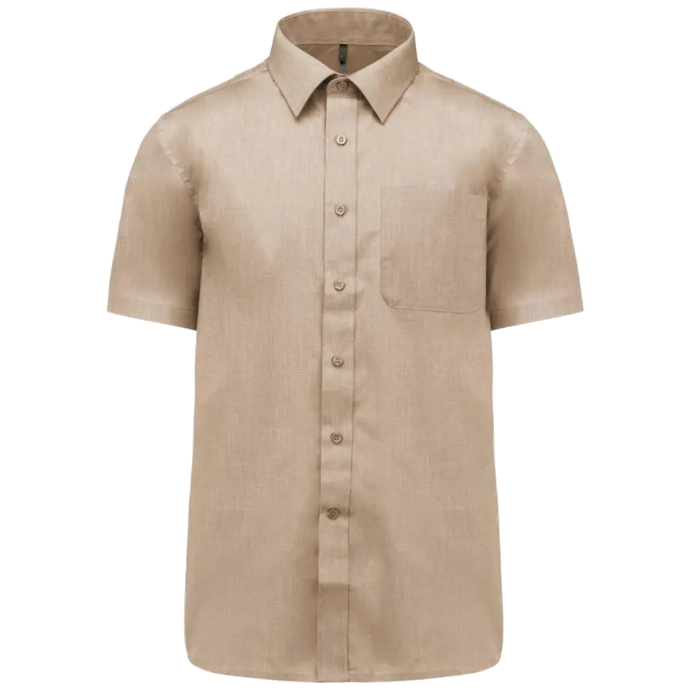 Kariban Men's Low-Care Polycotton Poplin Short Sleeve Shirt K551