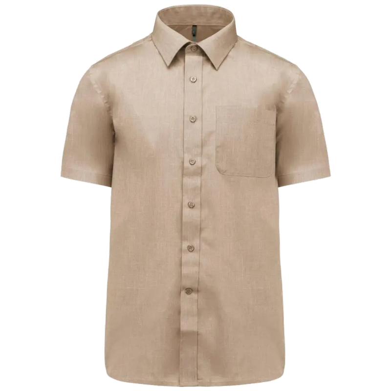 Kariban Men's Low-Care Polycotton Poplin Short Sleeve Shirt K551