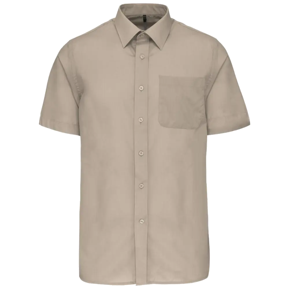 Kariban Men's Low-Care Polycotton Poplin Short Sleeve Shirt K551