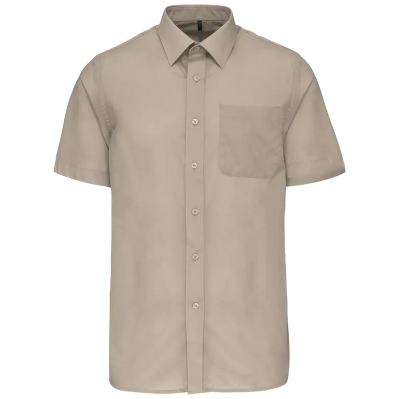 Kariban Men's Low-Care Polycotton Poplin Short Sleeve Shirt K551