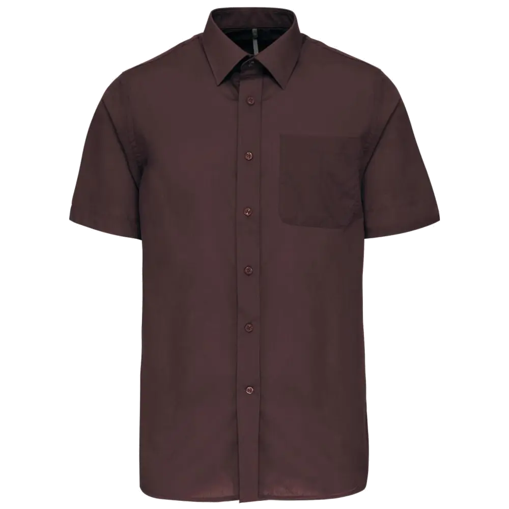 Kariban Men's Low-Care Polycotton Poplin Short Sleeve Shirt K551