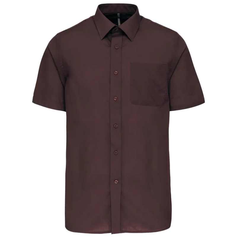 Kariban Men's Low-Care Polycotton Poplin Short Sleeve Shirt K551