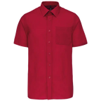 Kariban Men's Low-Care Polycotton Poplin Short Sleeve Shirt K551