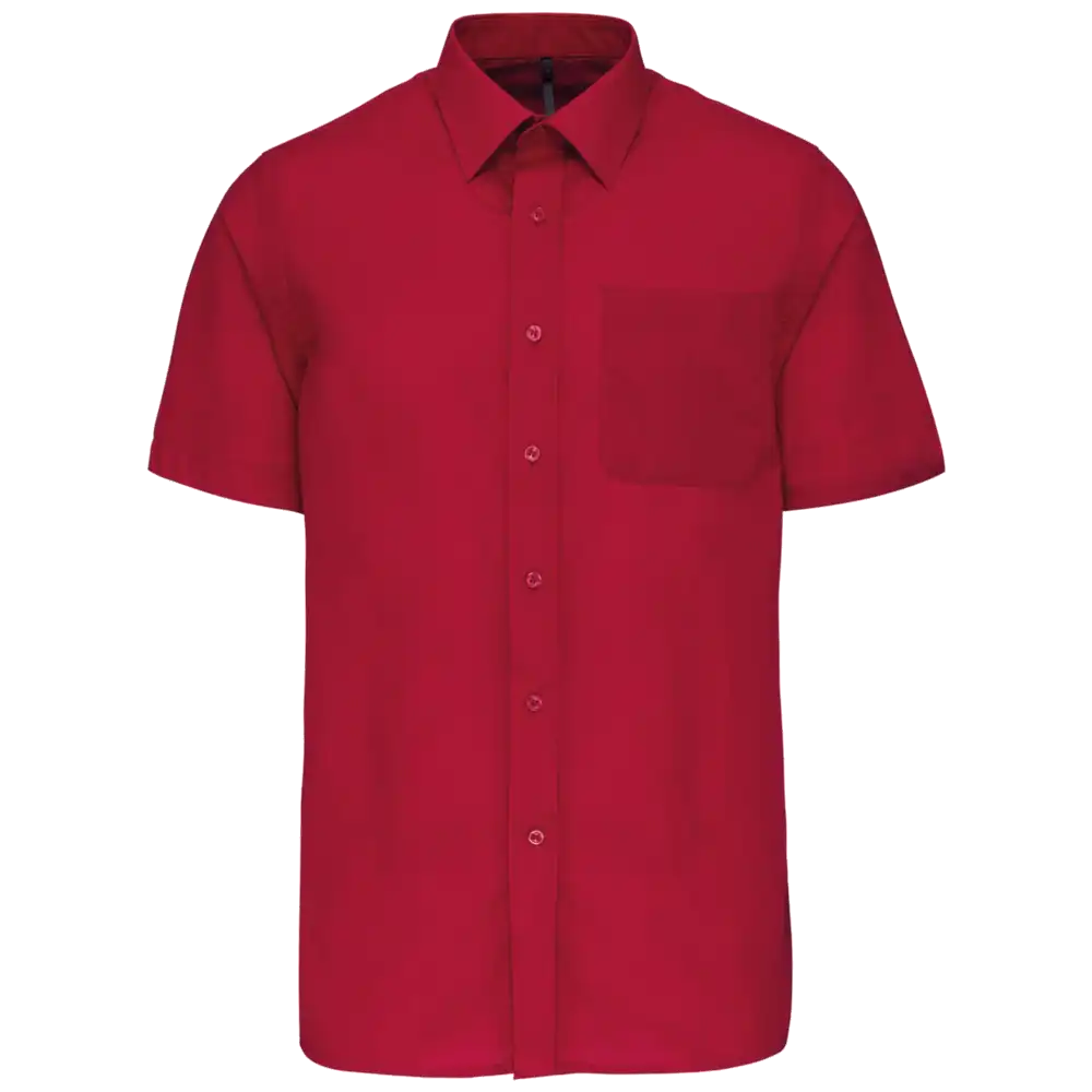 Kariban Men's Low-Care Polycotton Poplin Short Sleeve Shirt K551
