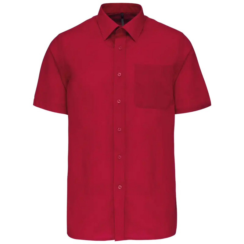 Kariban Men's Low-Care Polycotton Poplin Short Sleeve Shirt K551
