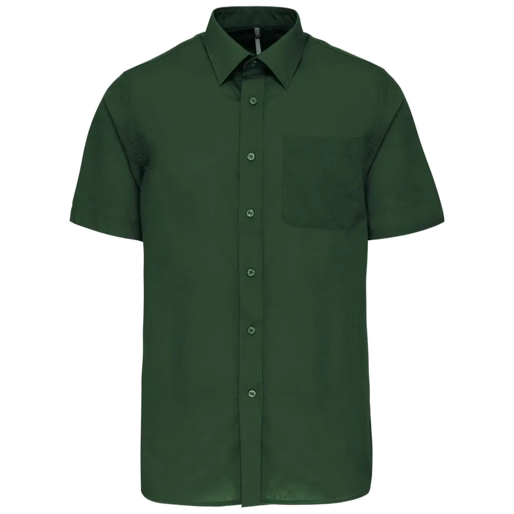 Kariban Men's Low-Care Polycotton Poplin Short Sleeve Shirt K551