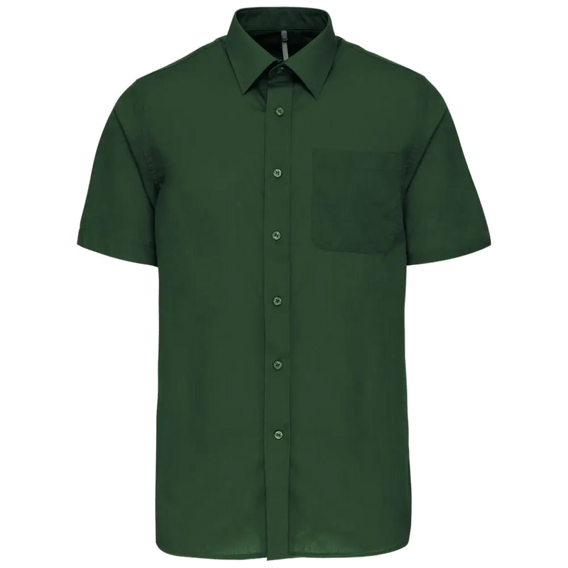 Kariban Men's Low-Care Polycotton Poplin Short Sleeve Shirt K551