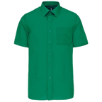 Kariban Men's Low-Care Polycotton Poplin Short Sleeve Shirt K551