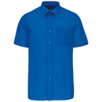 Kariban Men's Low-Care Polycotton Poplin Short Sleeve Shirt K551