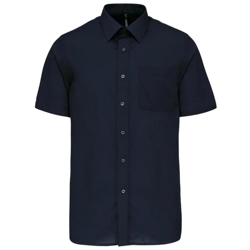 Kariban Men's Low-Care Polycotton Poplin Short Sleeve Shirt K551