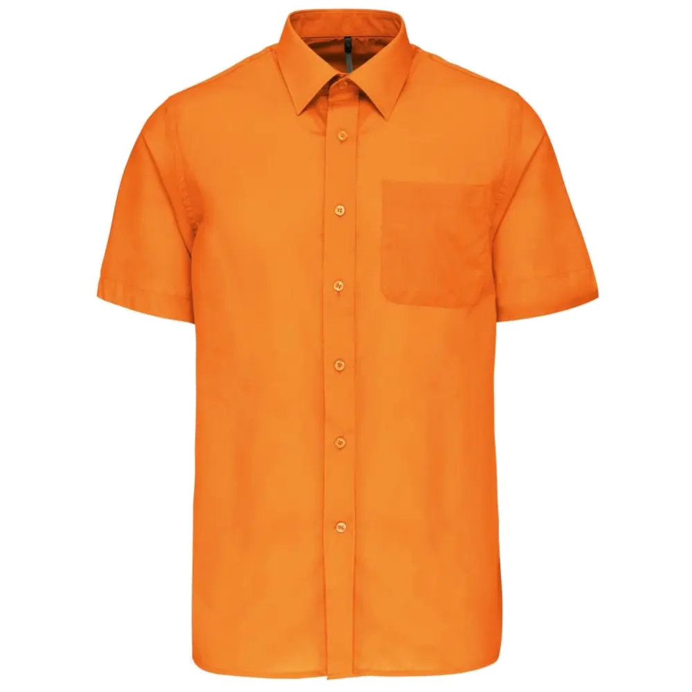 Kariban Men's Low-Care Polycotton Poplin Short Sleeve Shirt K551