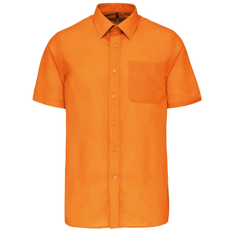 Kariban Men's Low-Care Polycotton Poplin Short Sleeve Shirt K551
