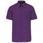 Kariban Men's Low-Care Polycotton Poplin Short Sleeve Shirt K551