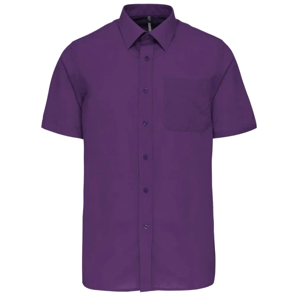 Kariban Men's Low-Care Polycotton Poplin Short Sleeve Shirt K551