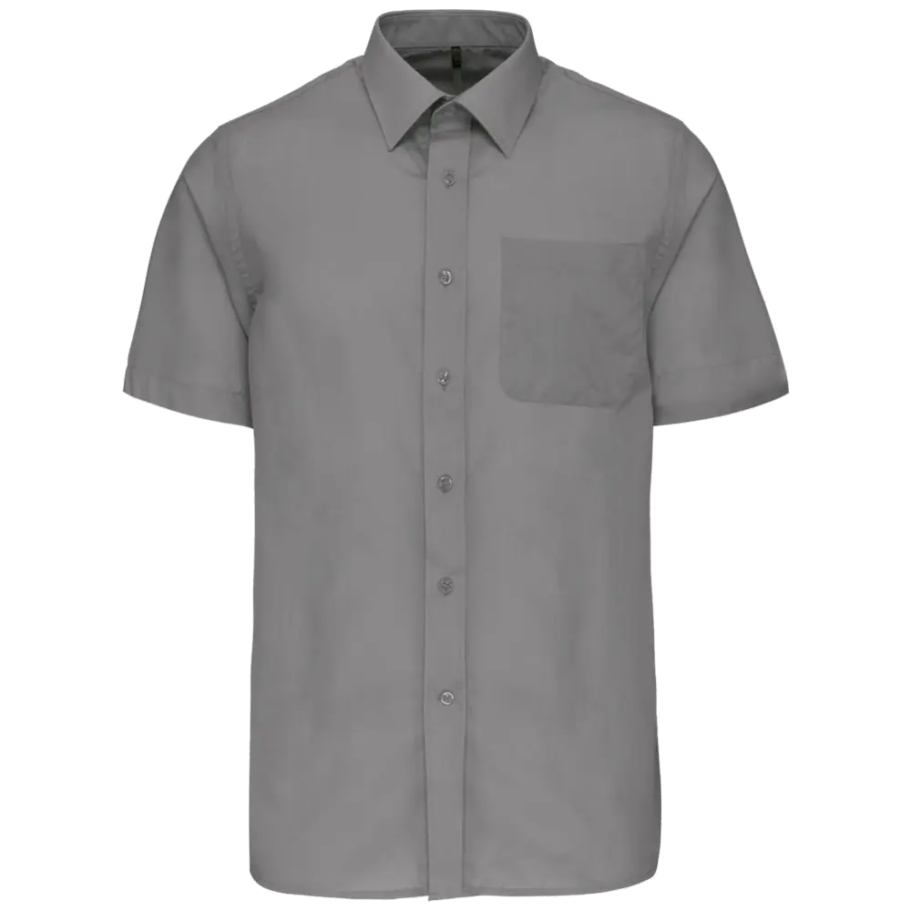 Kariban Men's Low-Care Polycotton Poplin Short Sleeve Shirt K551