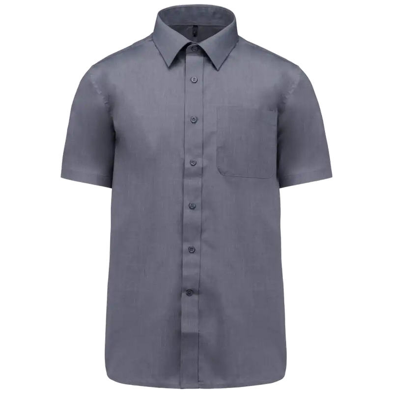 Kariban Men's Low-Care Polycotton Poplin Short Sleeve Shirt K551