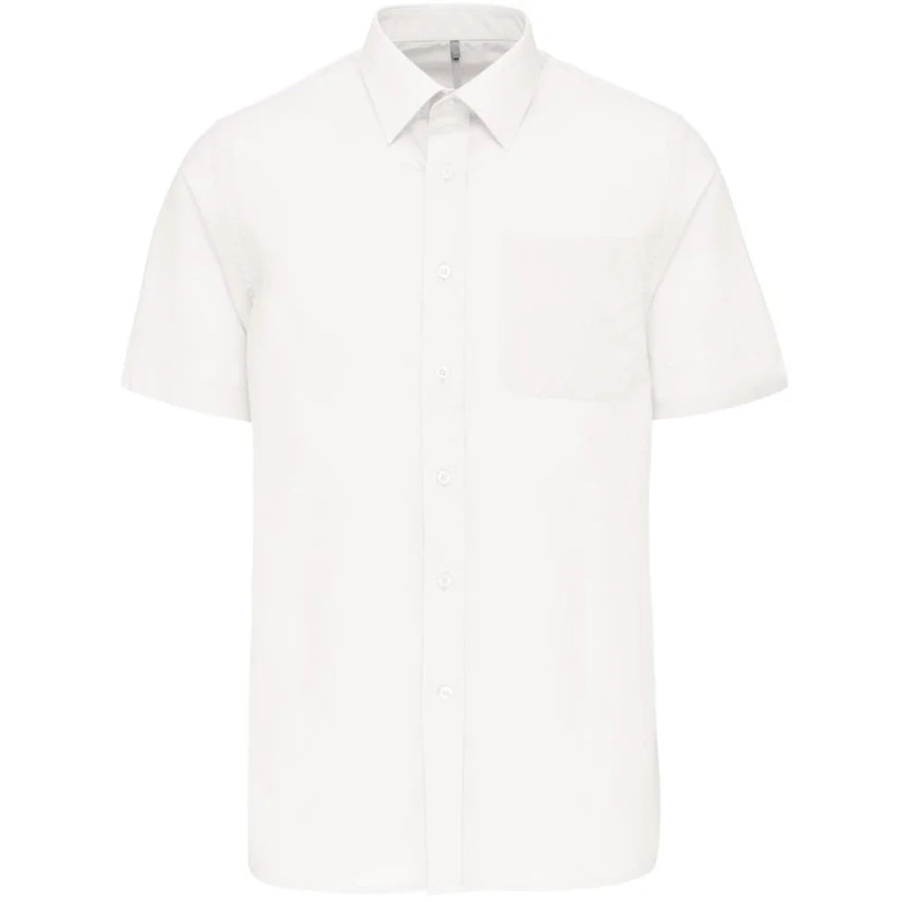 Kariban Men's Low-Care Polycotton Poplin Short Sleeve Shirt K551