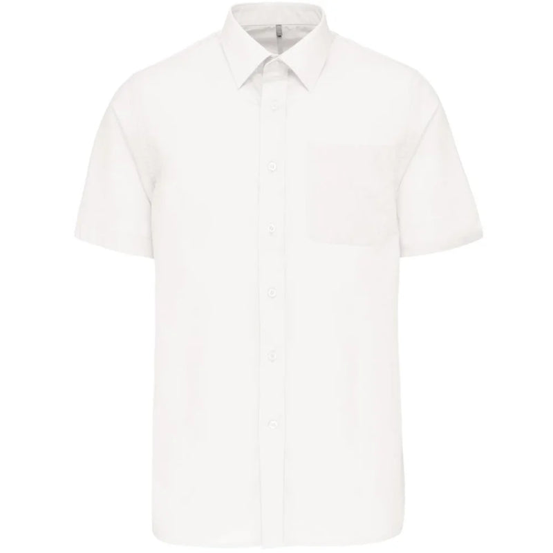 Kariban Men's Low-Care Polycotton Poplin Short Sleeve Shirt K551