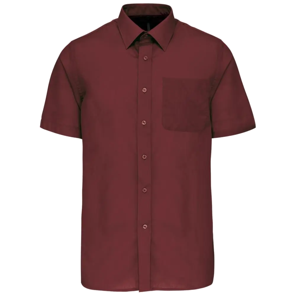 Kariban Men's Low-Care Polycotton Poplin Short Sleeve Shirt K551