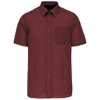 Kariban Men's Low-Care Polycotton Poplin Short Sleeve Shirt K551