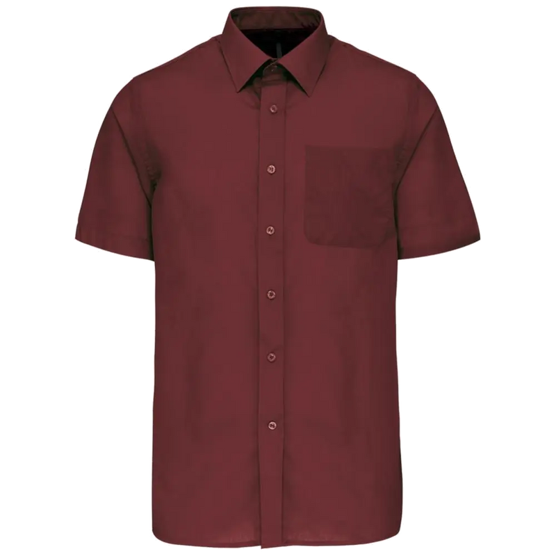 Kariban Men's Low-Care Polycotton Poplin Short Sleeve Shirt K551