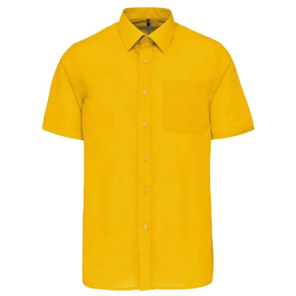 Kariban Men's Low-Care Polycotton Poplin Short Sleeve Shirt K551