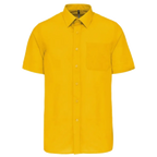 Kariban Men's Low-Care Polycotton Poplin Short Sleeve Shirt K551