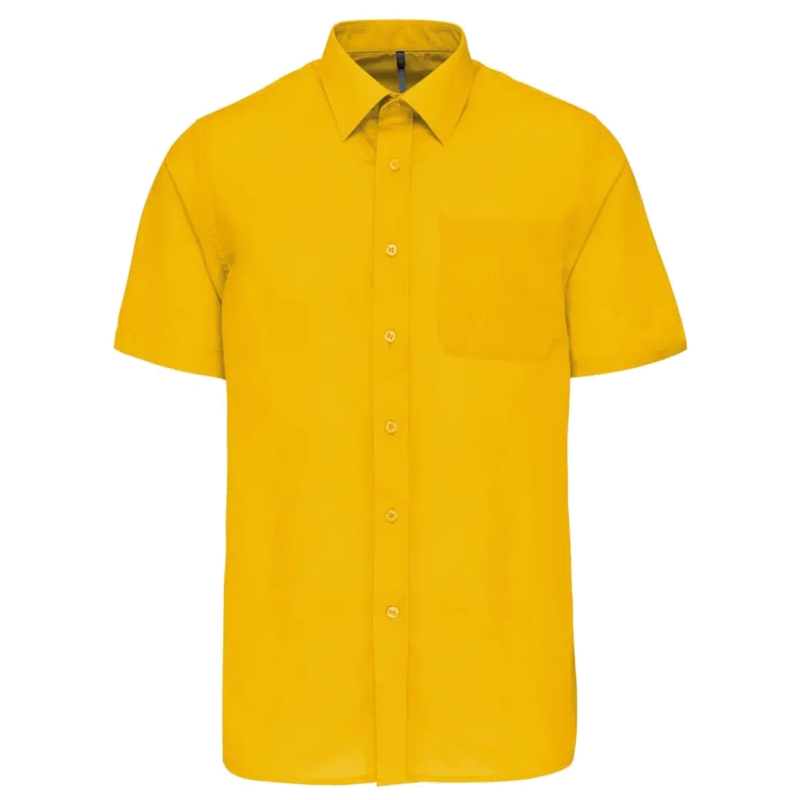 Kariban Men's Low-Care Polycotton Poplin Short Sleeve Shirt K551