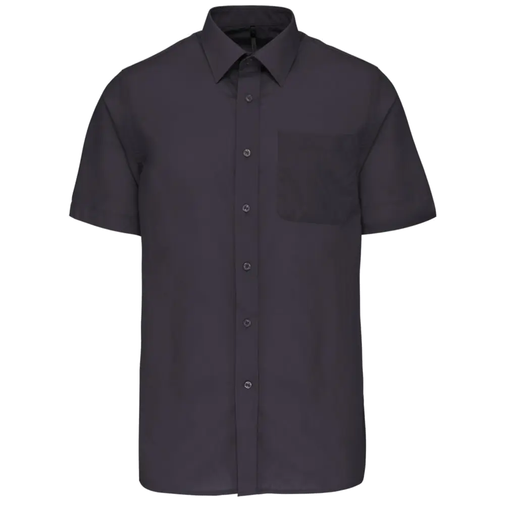 Kariban Men's Low-Care Polycotton Poplin Short Sleeve Shirt K551