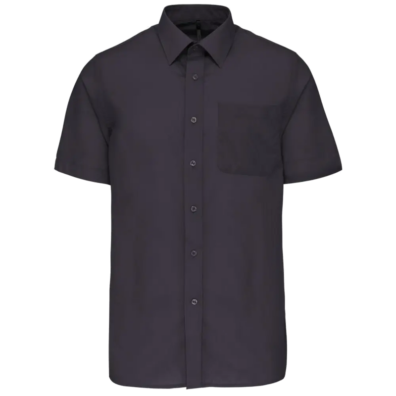 Kariban Men's Low-Care Polycotton Poplin Short Sleeve Shirt K551