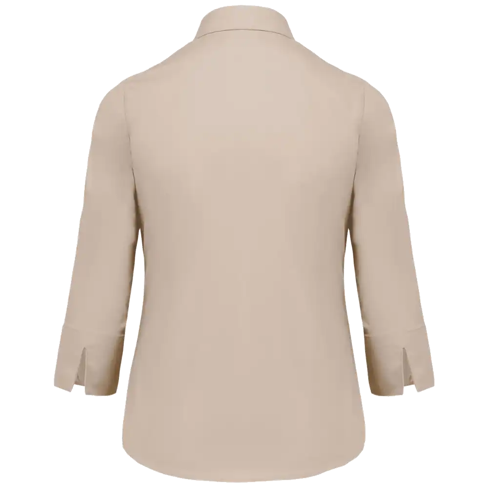 Kariban Damenbluse mit 3/4-Ärmeln aus benutzerfreundlichem Polycotton-Poplin K558