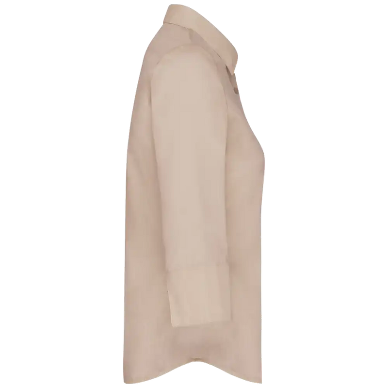 Kariban Women's 3/4-sleeved Blouse in easy-care polycotton poplin K558