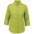 Kariban Damenbluse mit 3/4-Ärmeln aus benutzerfreundlichem Polycotton-Poplin K558