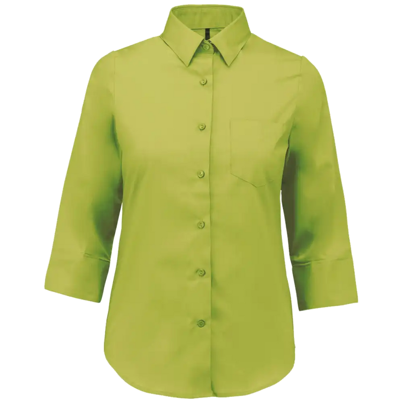 Kariban Blouse in onderhoudsvriendelijk polykatoen-popeline 3/4-mouwen dames K558