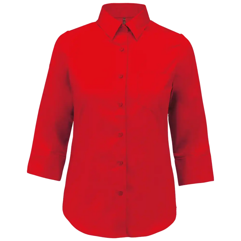 Kariban Blouse in onderhoudsvriendelijk polykatoen-popeline 3/4-mouwen dames K558