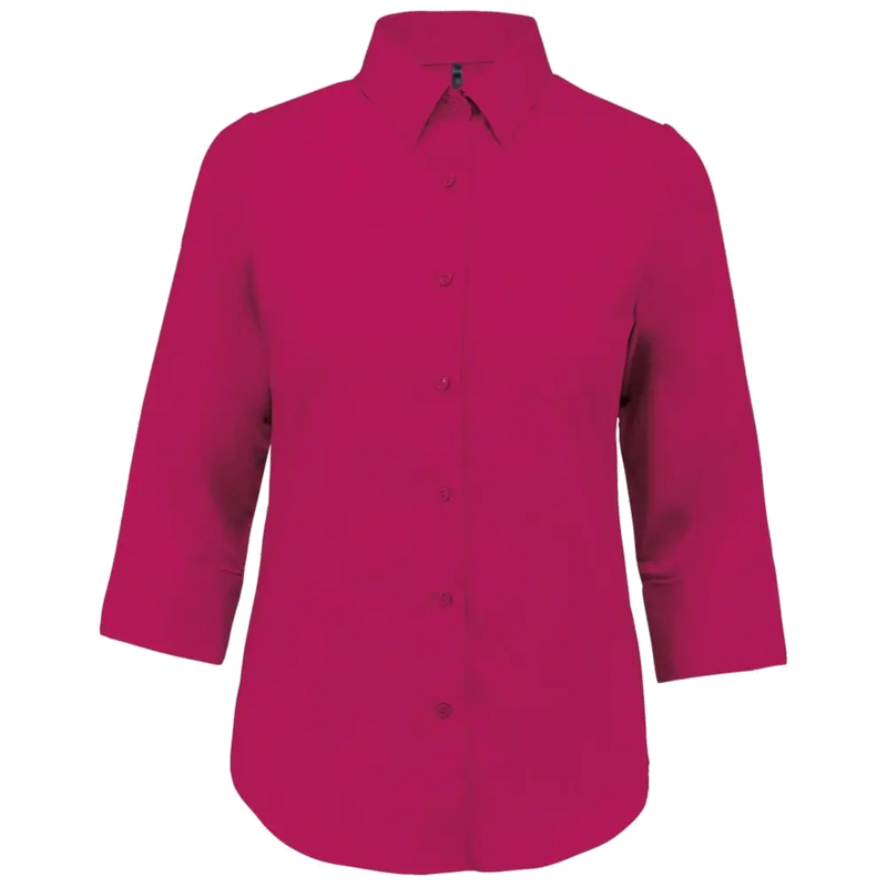 Kariban Blouse in onderhoudsvriendelijk polykatoen-popeline 3/4-mouwen dames K558