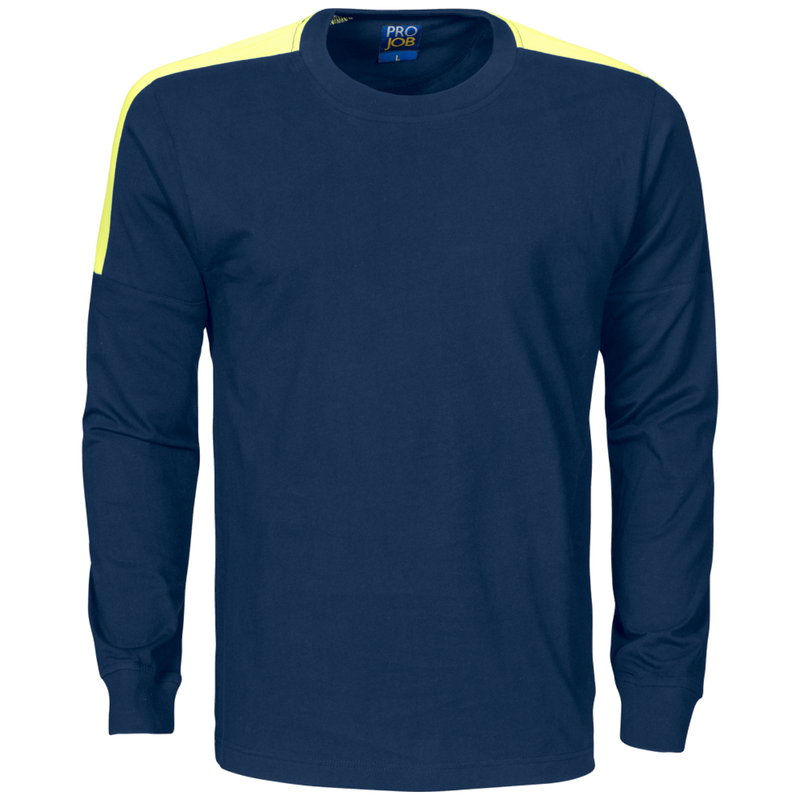 Projob Workwear 2020 T-Shirt Long Sleeves With Fluorescent Inserts 642020